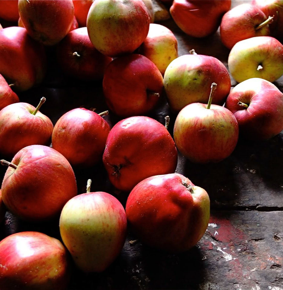 Roede aebler, Red apples