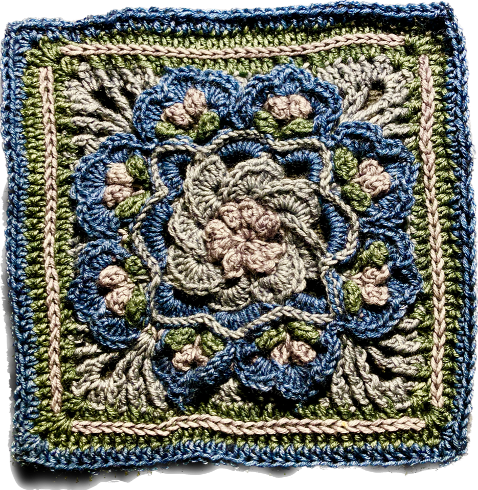 blomster have tæppe, garden plaid 